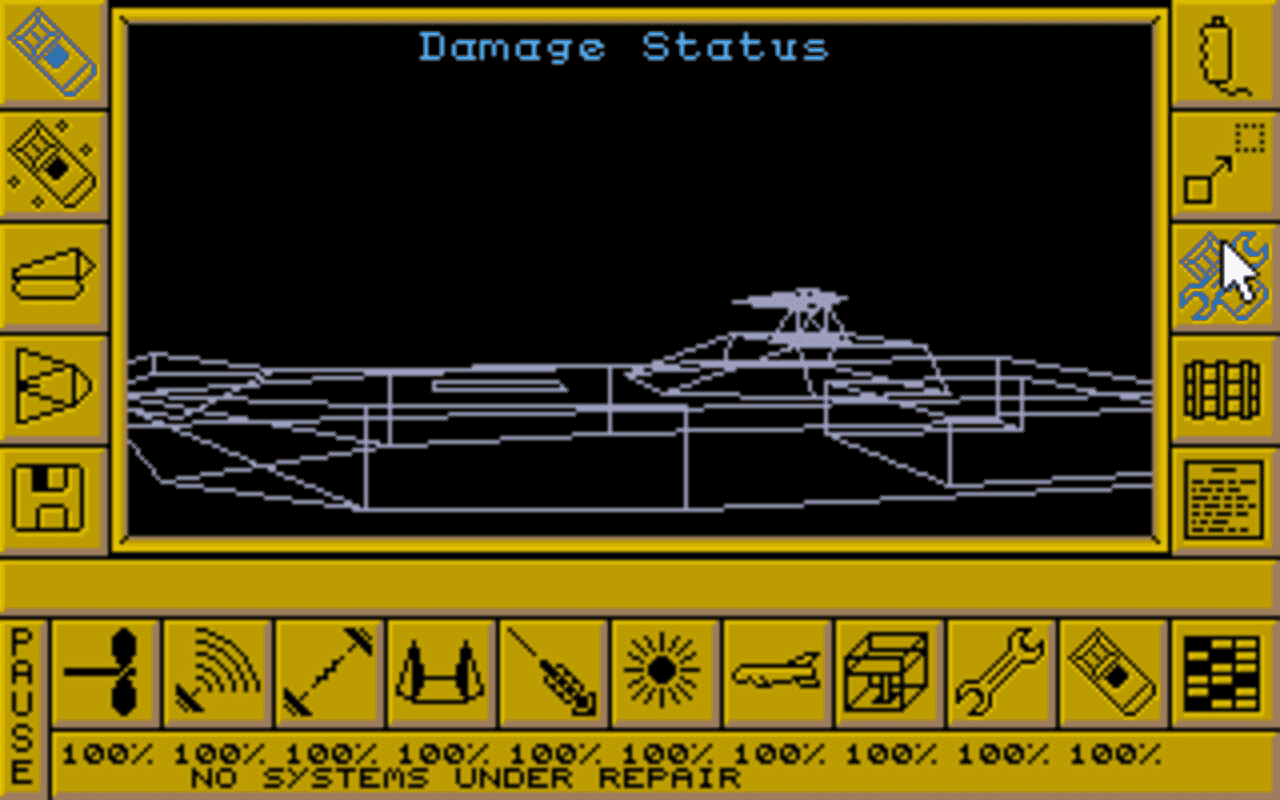 Gameplay screen of Carrier Command (4/8)