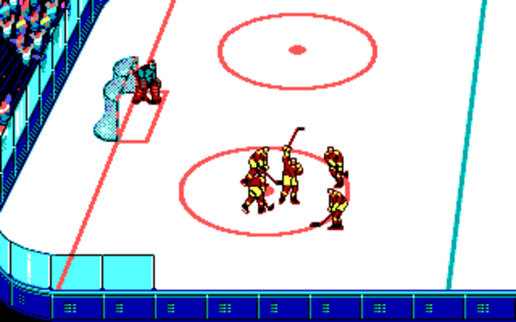 Gameplay screen of Blades of Steel (8/8)
