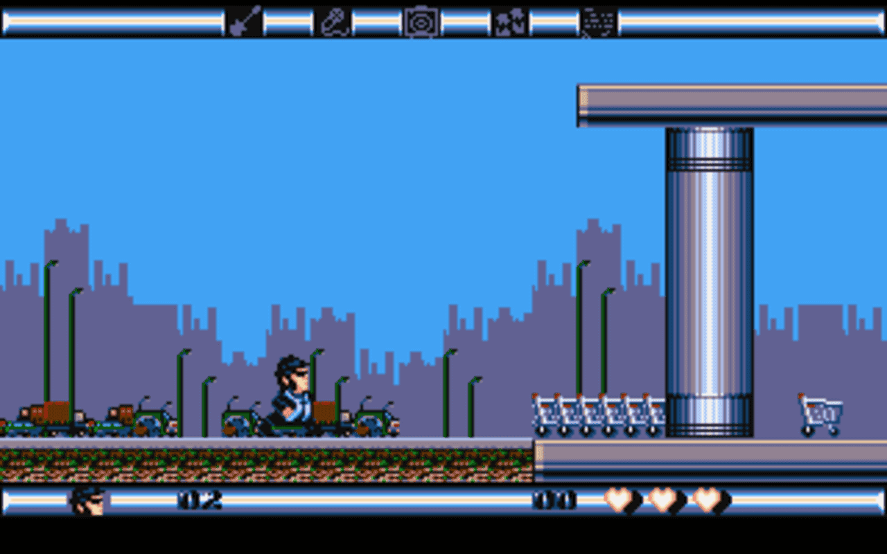 Gameplay screen of The Blues Brothers (5/8)