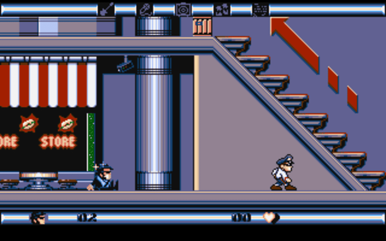Gameplay screen of The Blues Brothers (7/8)