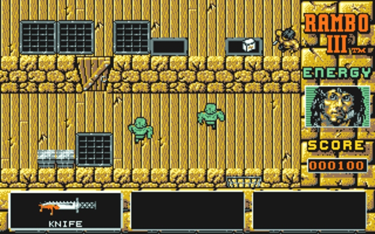 Gameplay screen of Rambo III (2/8)
