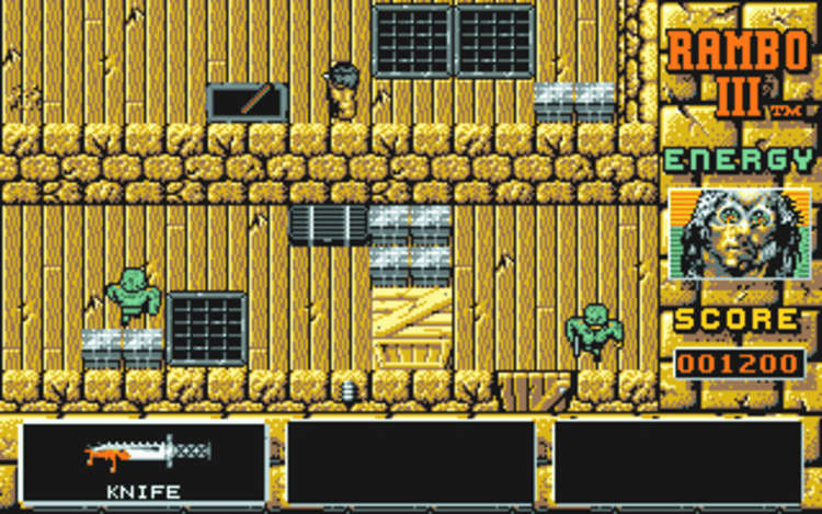 Gameplay screen of Rambo III (6/8)