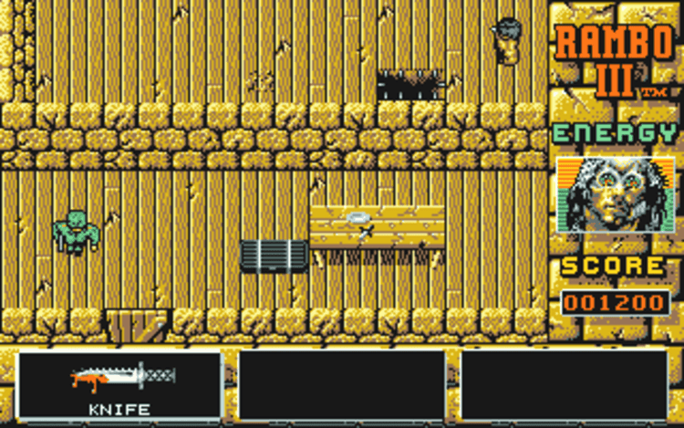 Gameplay screen of Rambo III (7/8)