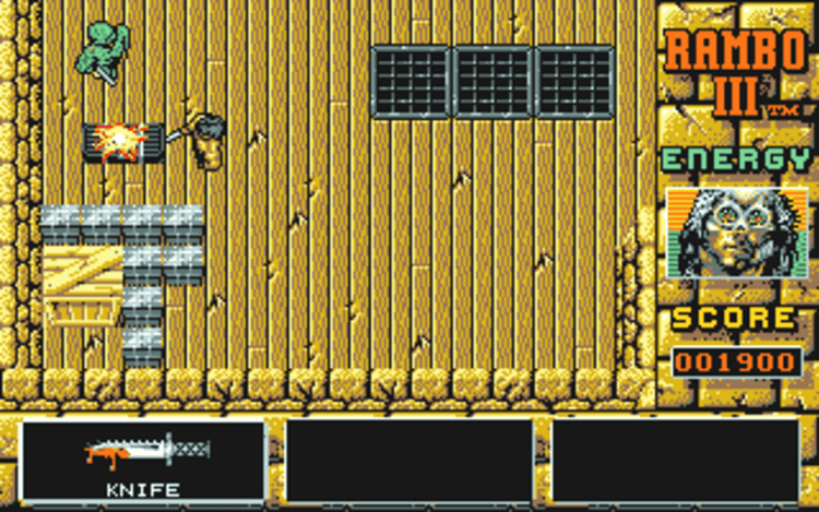 Gameplay screen of Rambo III (5/8)