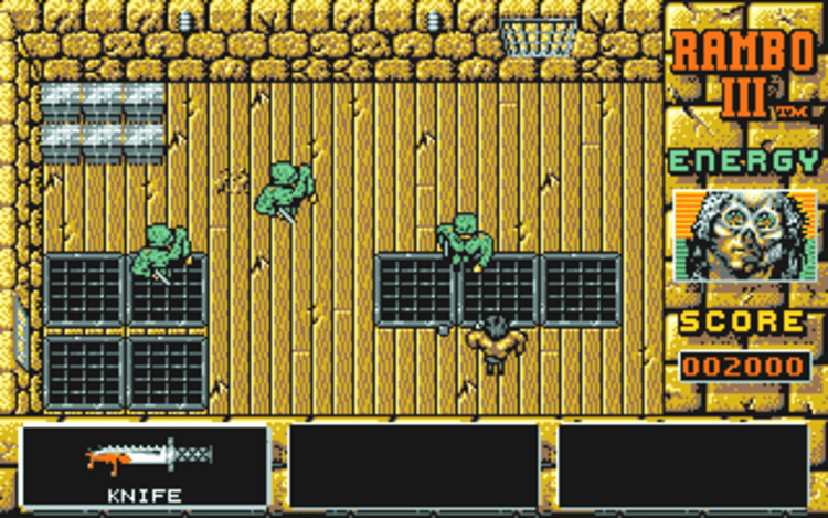 Gameplay screen of Rambo III (4/8)