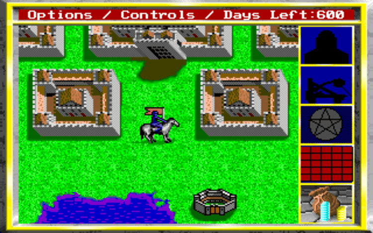 Gameplay screen of King's Bounty (1/8)
