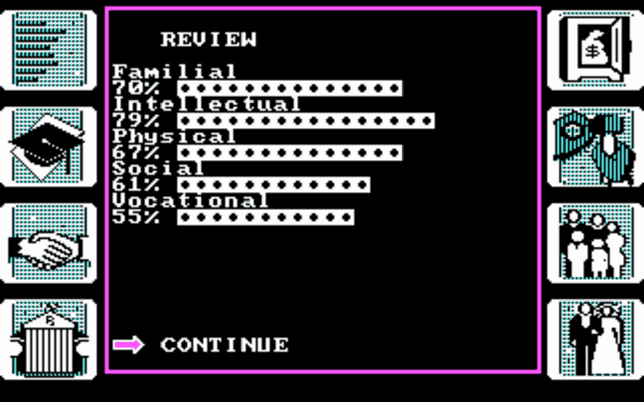 Gameplay screen of Alter Ego (8/8)