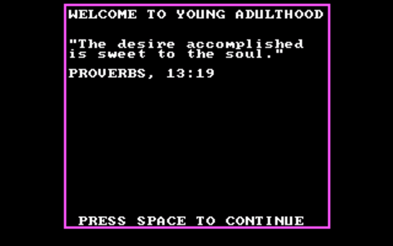 Gameplay screen of Alter Ego (3/8)