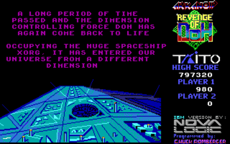 Gameplay screen of Arkanoid: Revenge of DOH (4/4)