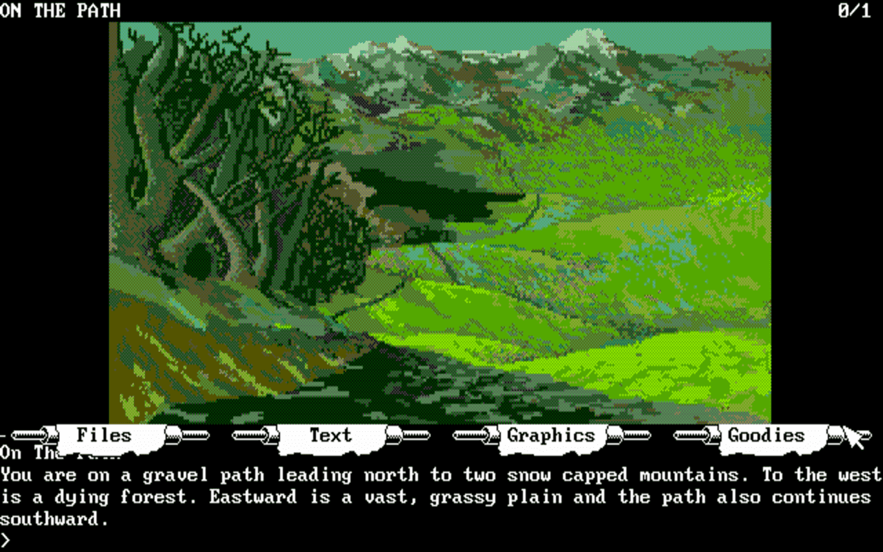 Gameplay screen of The Pawn (1/8)