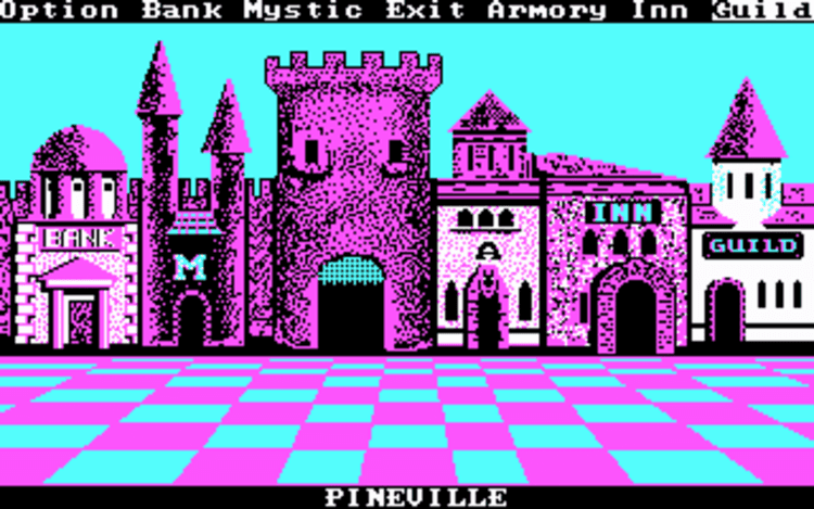 Gameplay screen of Phantasie (1/8)