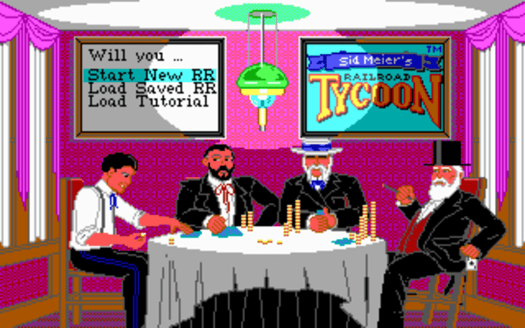 Gameplay screen of Sid Meier's Railroad Tycoon (3/8)