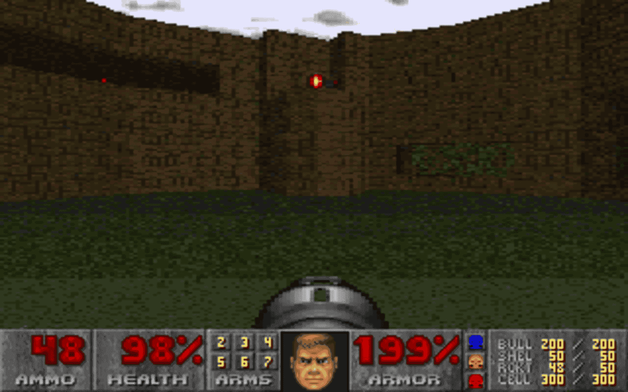 Gameplay screen of Final Doom (1/4)