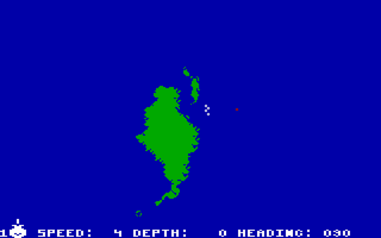 Gameplay screen of Silent Service (6/8)