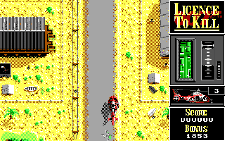 Gameplay screen of 007: Licence to Kill (1/8)