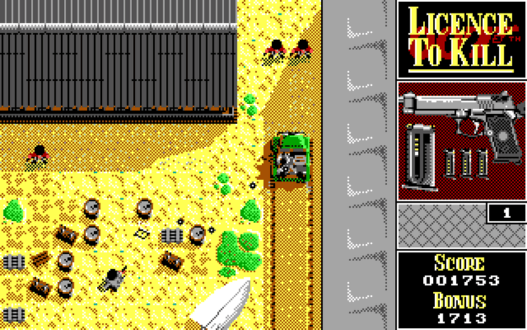 Gameplay screen of 007: Licence to Kill (2/8)