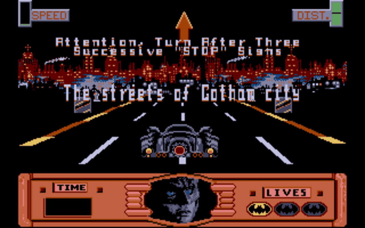Gameplay screen of Batman: The Movie (8/8)