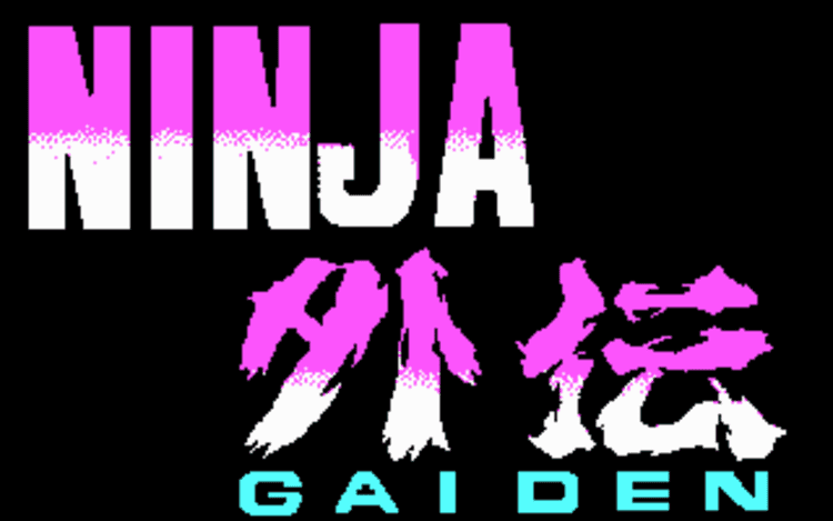 Gameplay screen of Ninja Gaiden (1/4)