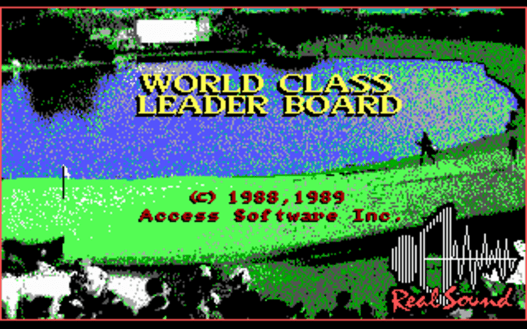 Gameplay screen of World Class Leader Board (1/8)