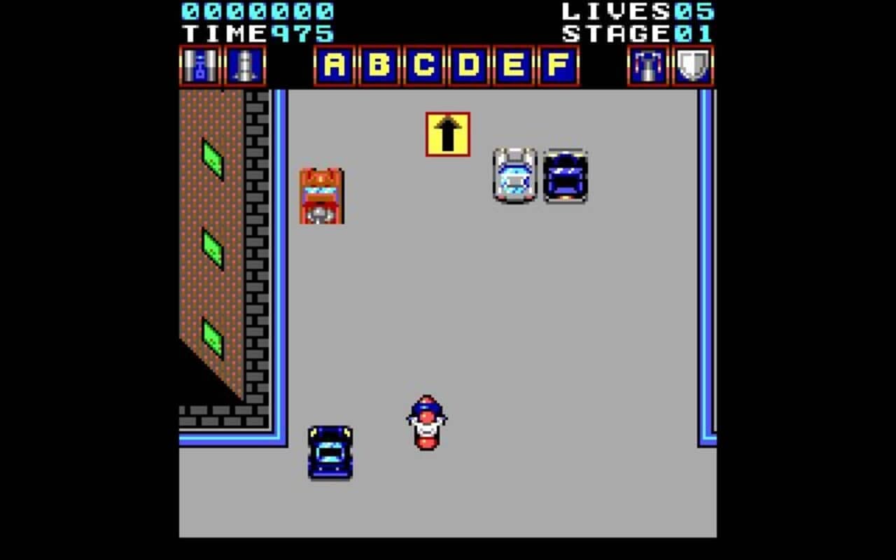 Gameplay screen of Action Fighter (4/4)