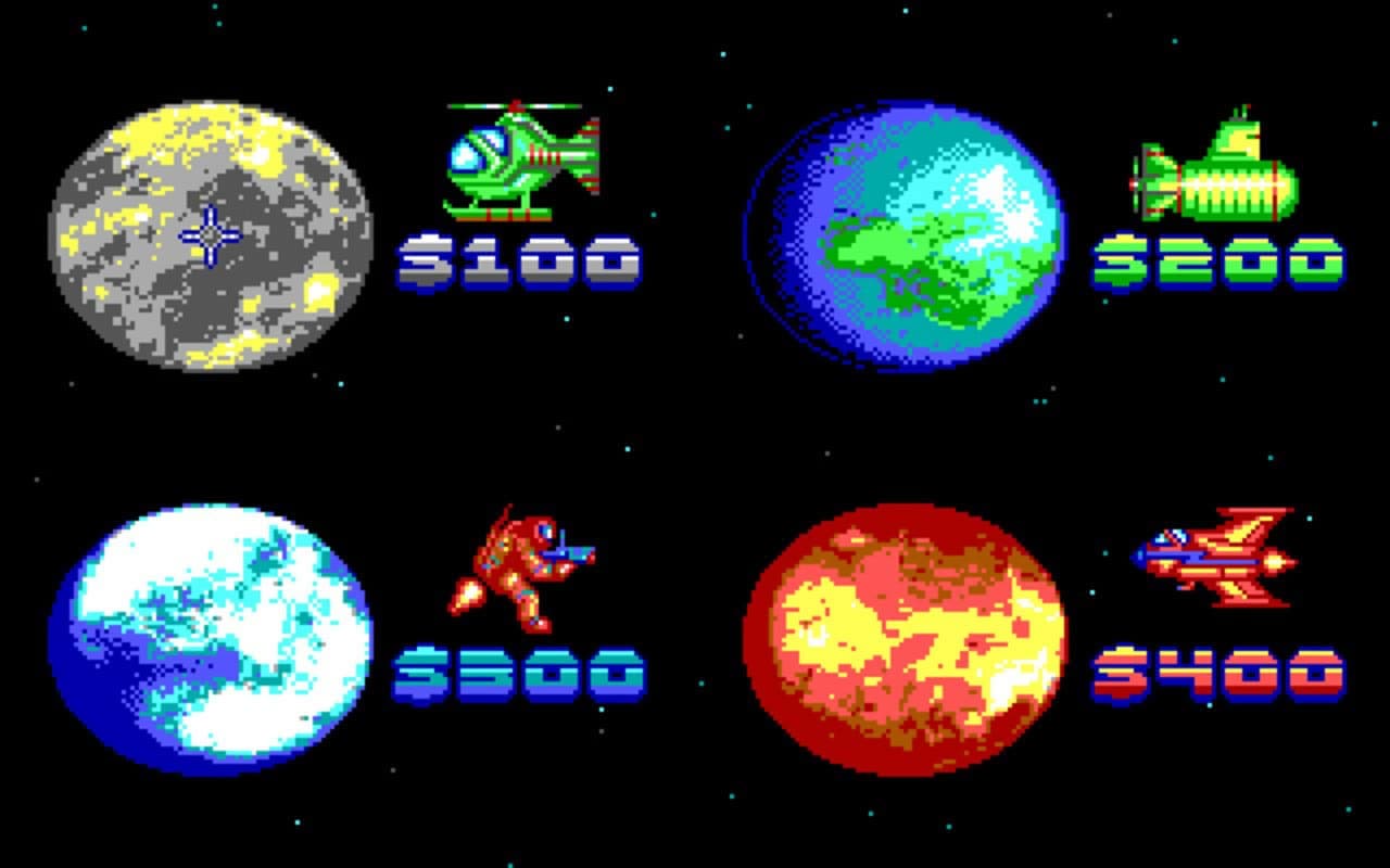 Gameplay screen of Blood Money (5/8)