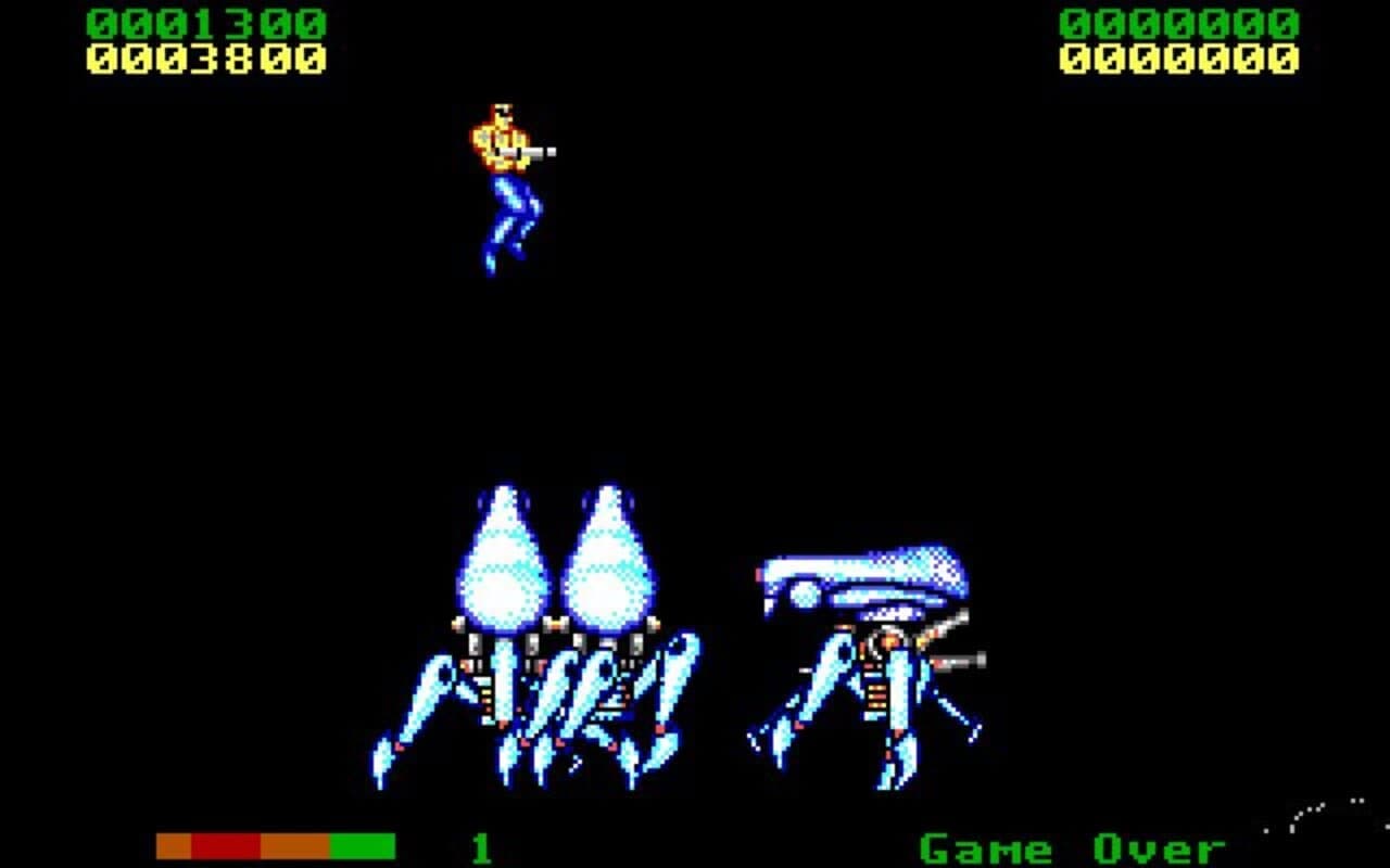 Gameplay screen of Forgotten Worlds (7/8)