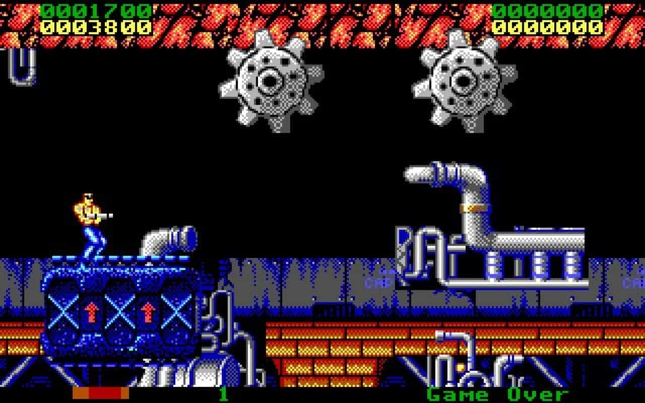 Gameplay screen of Forgotten Worlds (6/8)