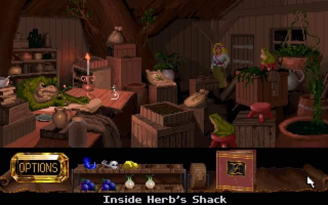 Gameplay screen of The Legend of Kyrandia: Book 2 - Hand of Fate (4/8)