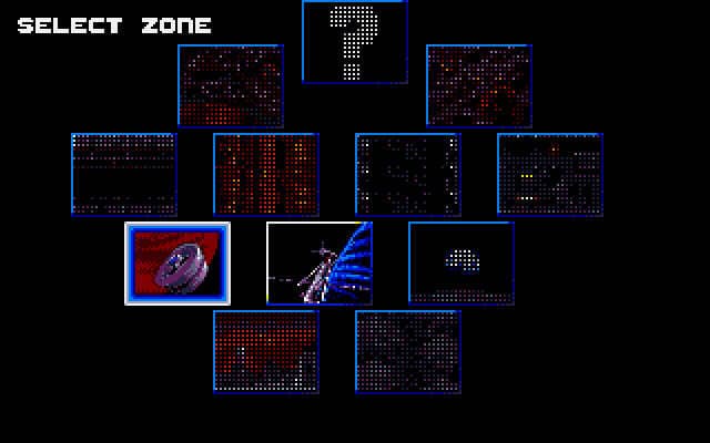 Gameplay screen of Taito's Super Space Invaders (1/8)