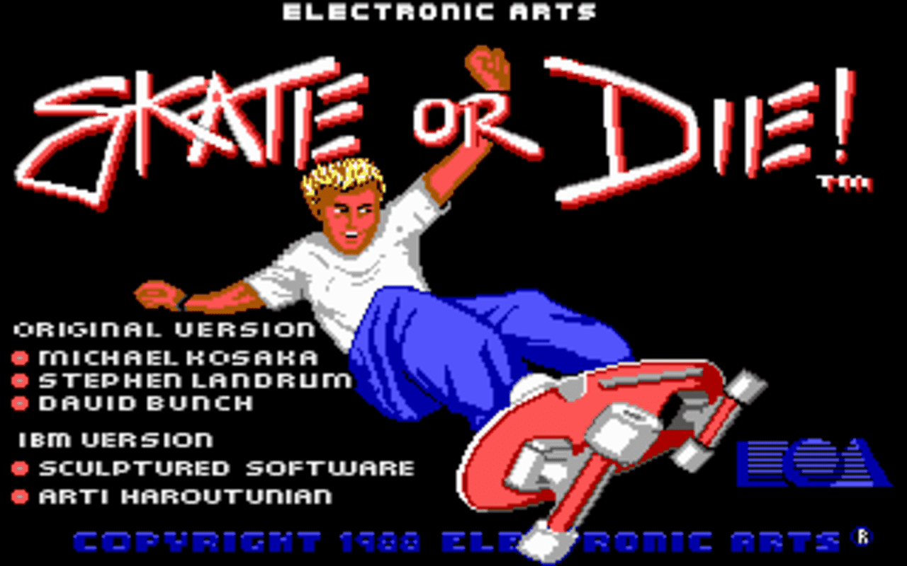 Gameplay screen of Skate or Die (8/8)