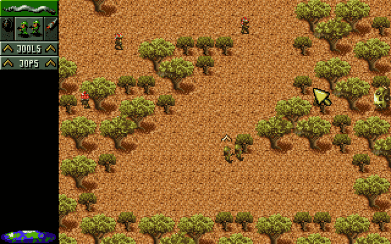 Gameplay screen of Cannon Fodder 2 (4/8)