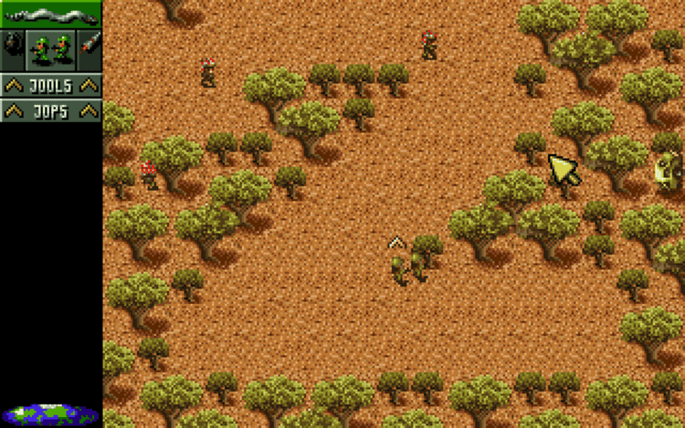 Gameplay screen of Cannon Fodder 2 (4/8)