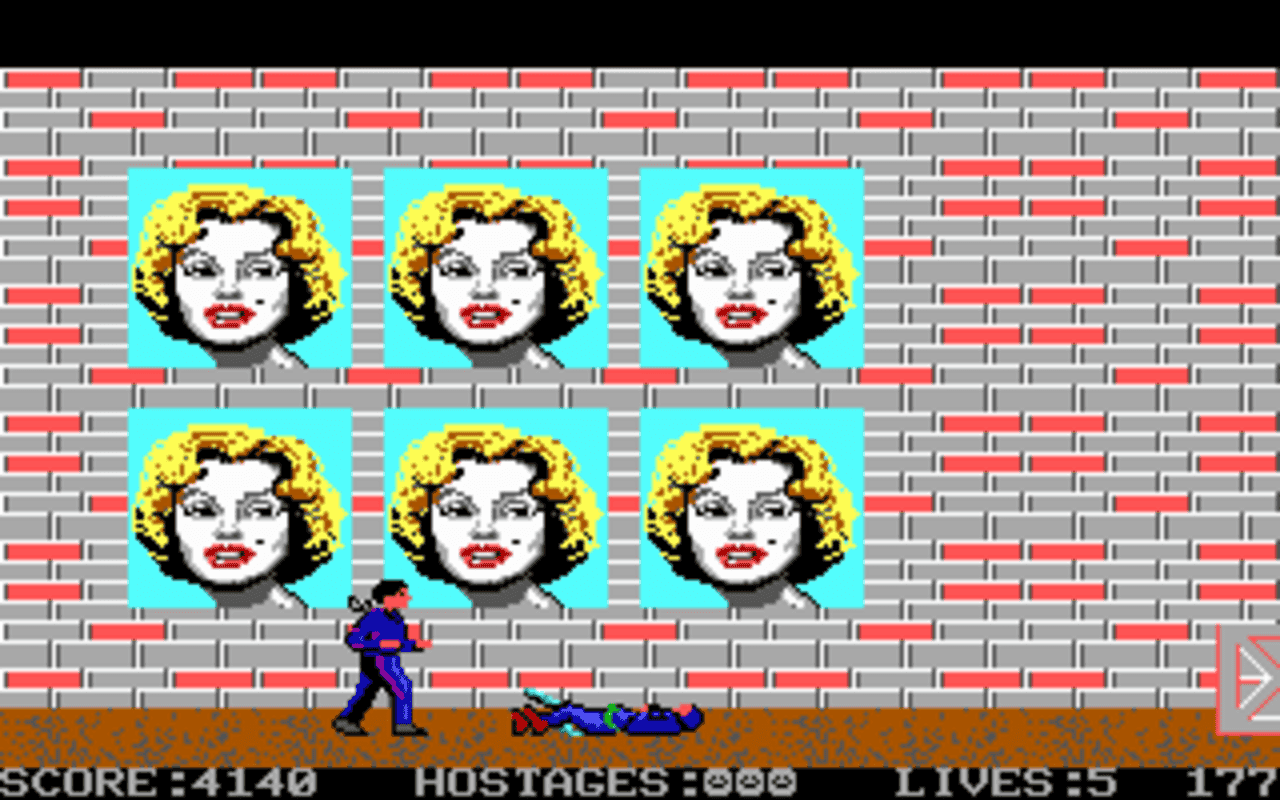 Gameplay screen of Shinobi (2/8)