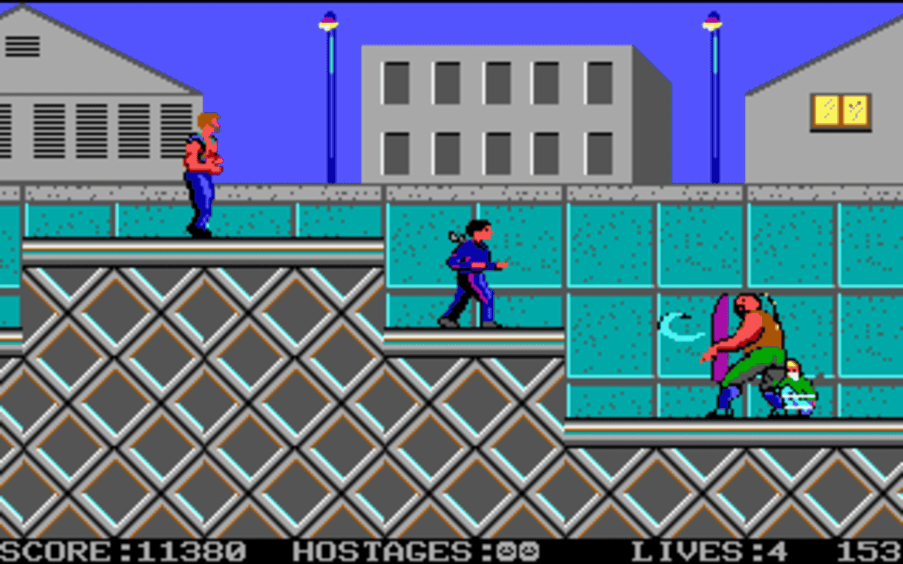 Gameplay screen of Shinobi (7/8)