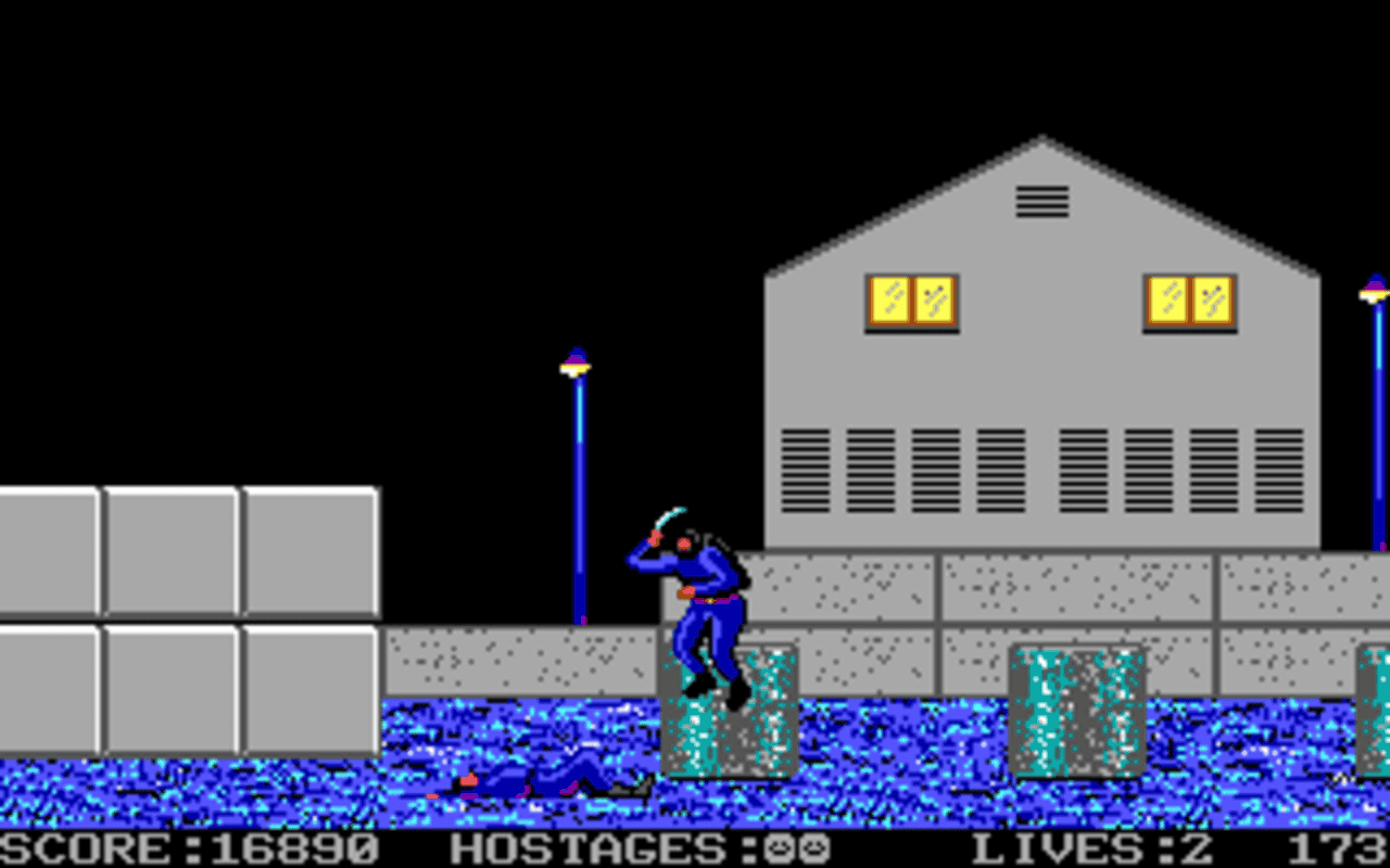 Gameplay screen of Shinobi (5/8)