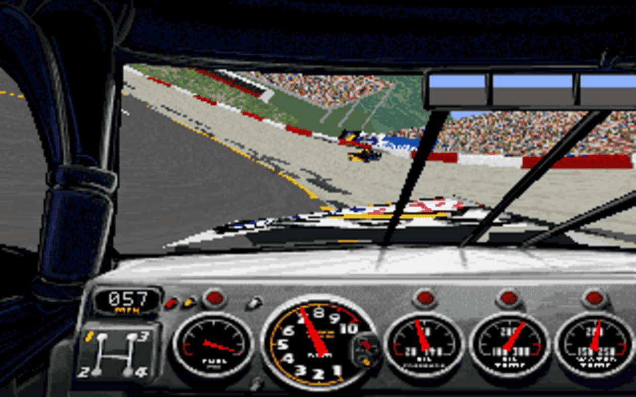 Gameplay screen of NASCAR Racing (6/8)