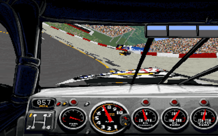 Gameplay screen of NASCAR Racing (6/8)