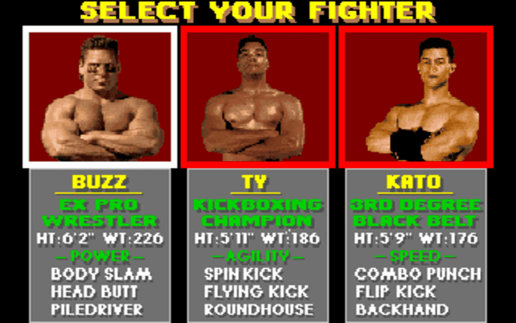 Gameplay screen of Pit-Fighter (6/8)