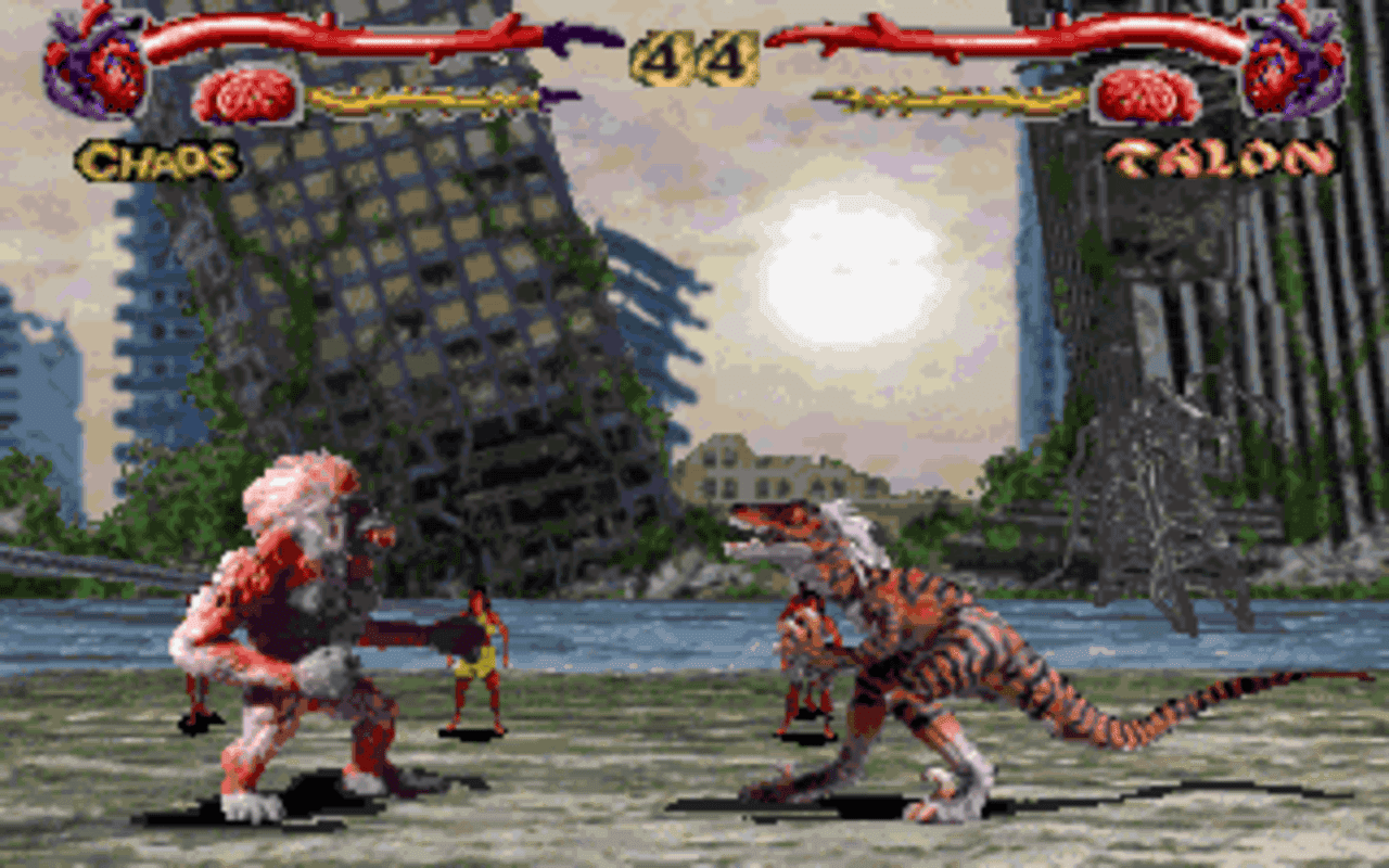 Gameplay screen of Primal Rage (3/4)