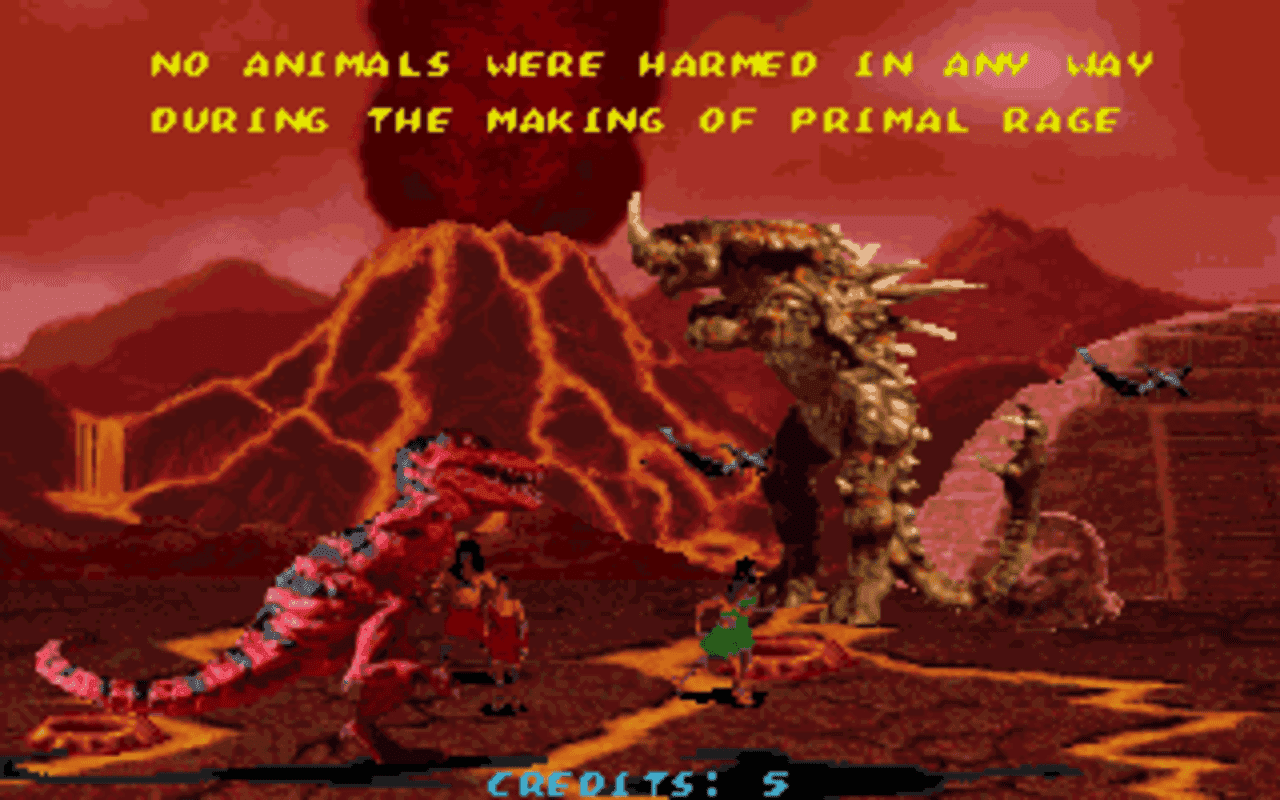 Gameplay screen of Primal Rage (4/4)
