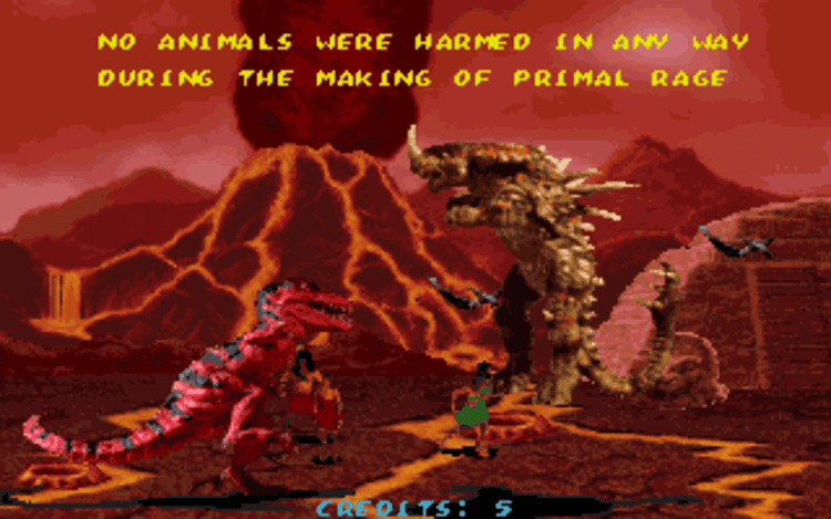 Gameplay screen of Primal Rage (4/4)