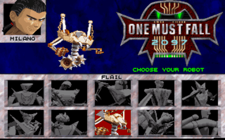 Gameplay screen of One Must Fall 2097 (4/8)