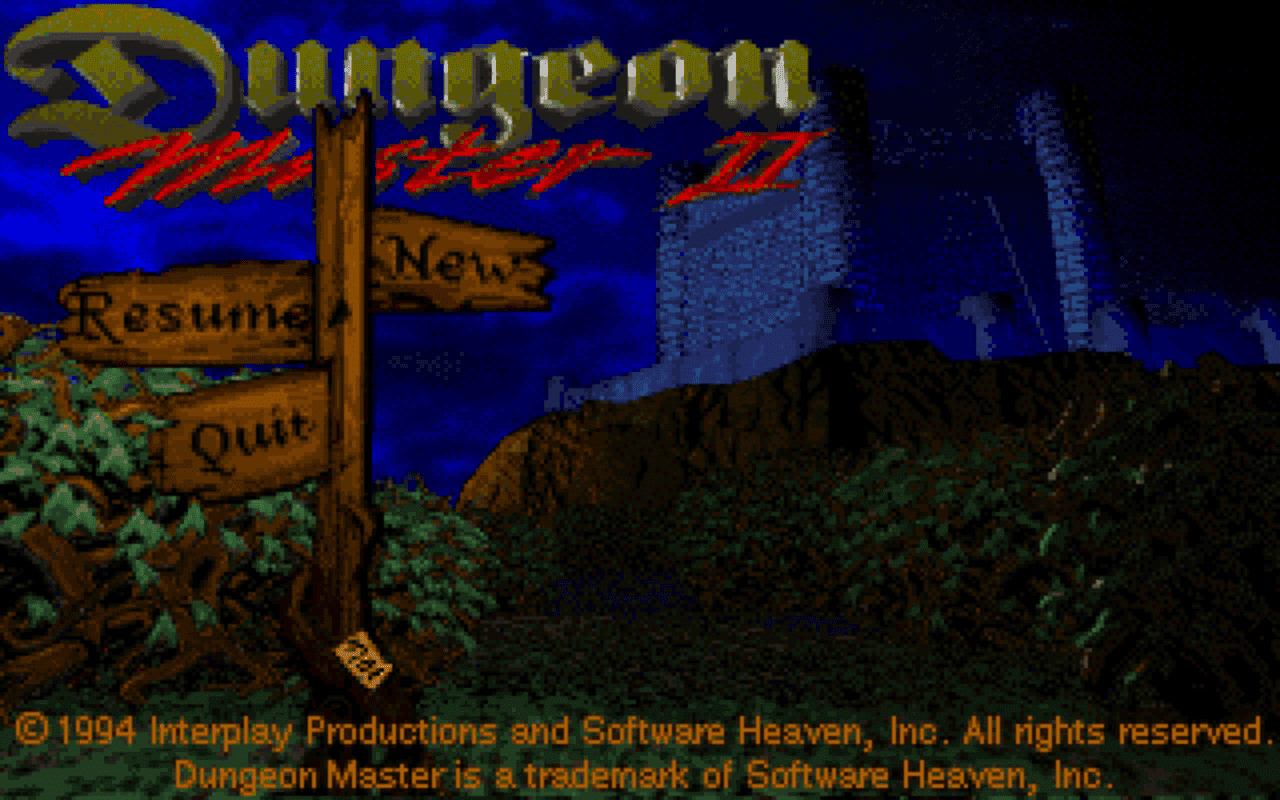 Gameplay screen of Dungeon Master II: Skullkeep (2/8)