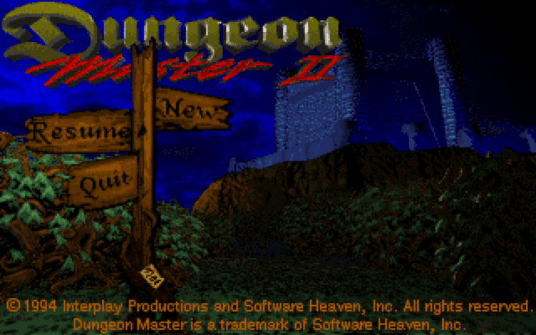 Gameplay screen of Dungeon Master II: Skullkeep (2/8)