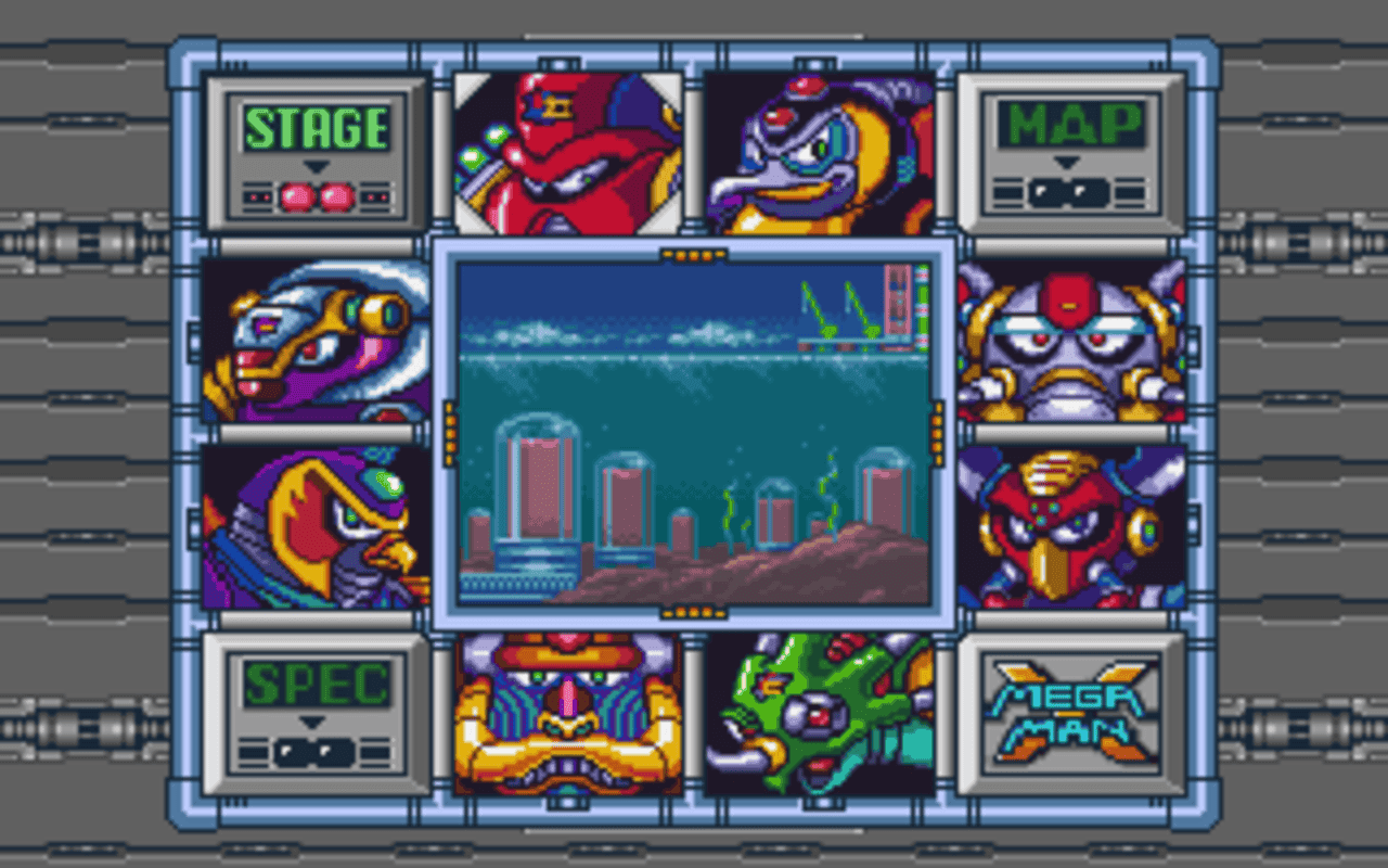 Gameplay screen of Mega Man X (4/8)