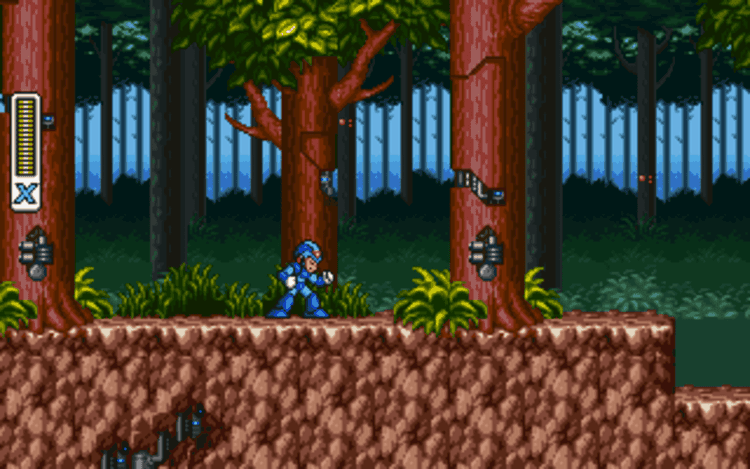 Gameplay screen of Mega Man X (5/8)