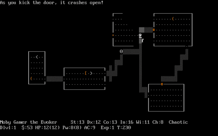 Gameplay screen of NetHack (5/8)