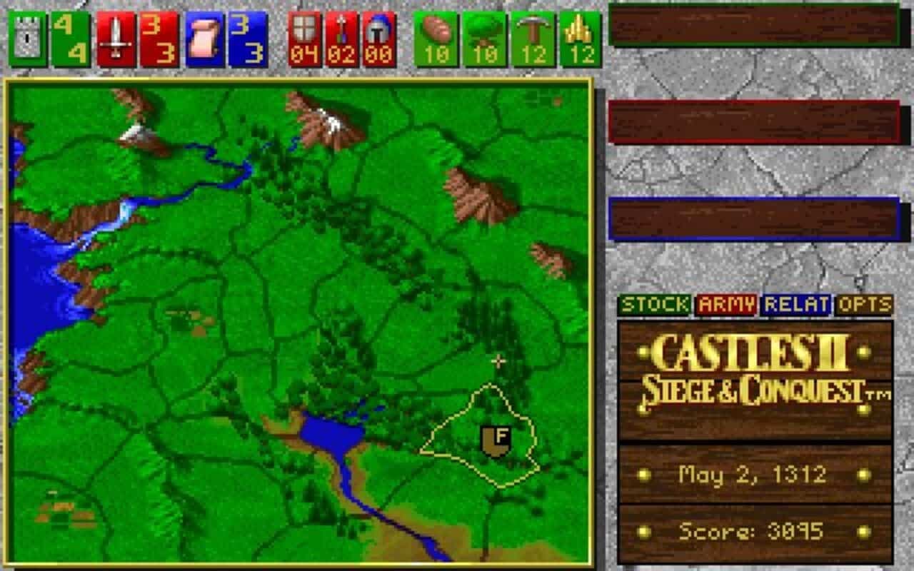 Gameplay screen of Castles II: Siege & Conquest (2/8)