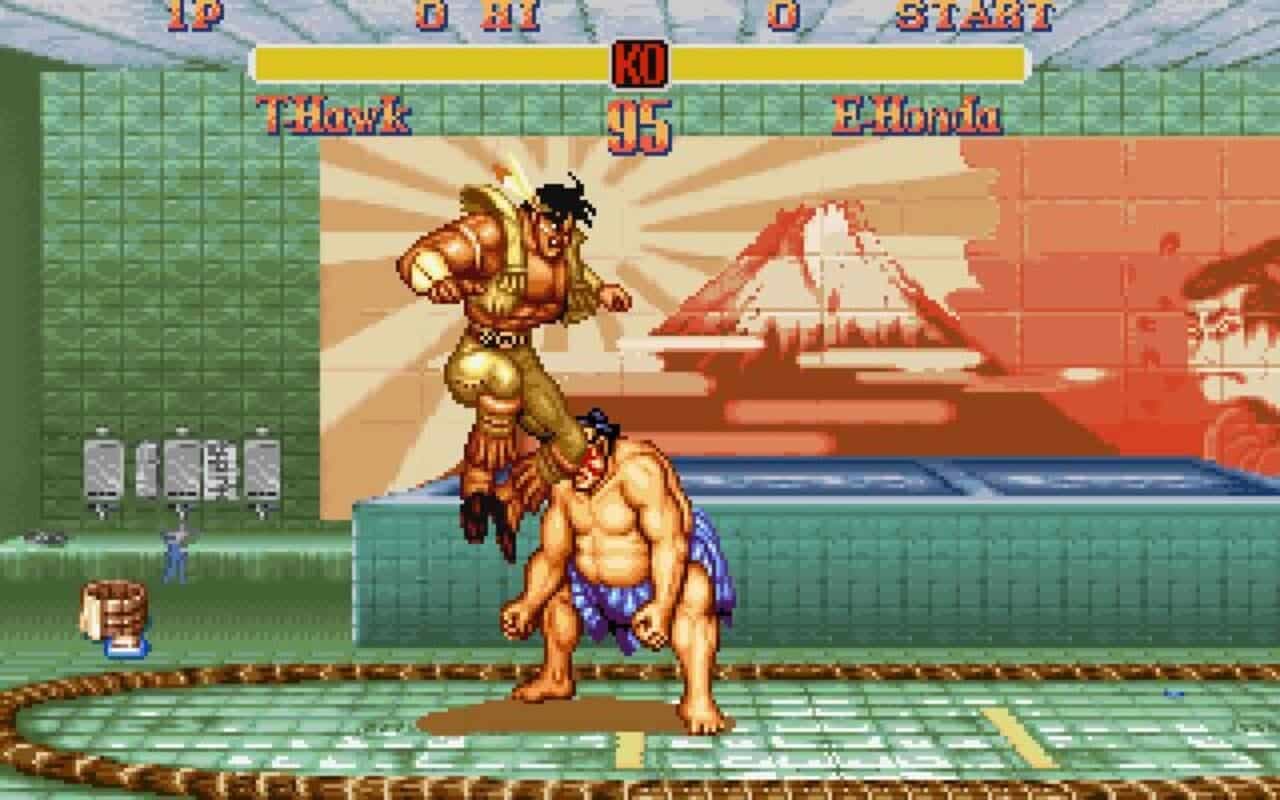 Gameplay screen of Super Street Fighter II (5/8)