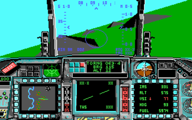 Gameplay screen of F-16 Combat Pilot (6/8)